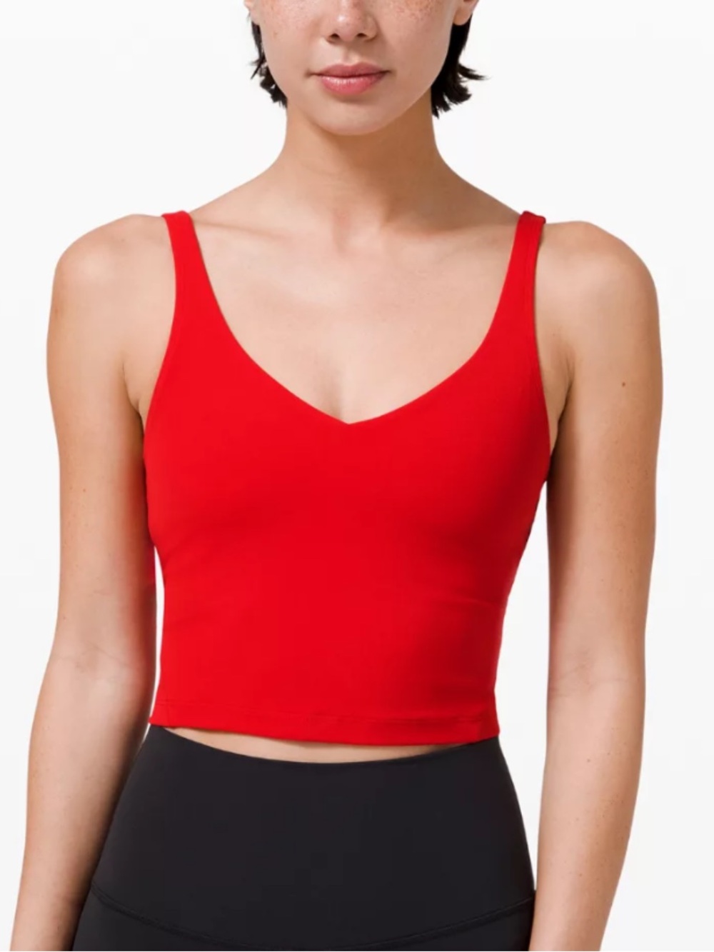 lululemon athletica dark red align tank